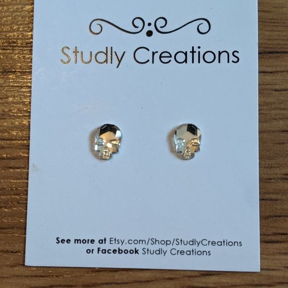 studlycreations Jewelry - 🆕 Studlycreations skull earrings